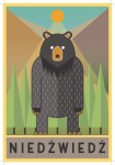 Plakat Niedźwiedź  A3 