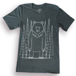 Koszulka Niedźwiedź unisex zielona 