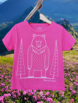 Koszulka dziecięca Niedźwiedź  różowa 