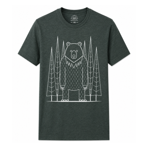 BazaTatry_Niedzwiedz_Tshirt_Zielony.png