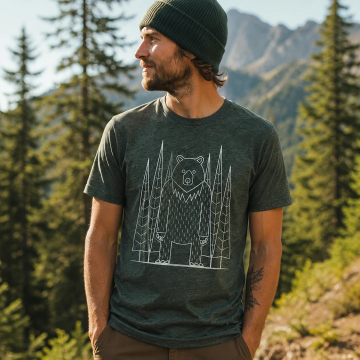 BazaTatry_Niedzwiedz_Tshirt_Zielony2.png